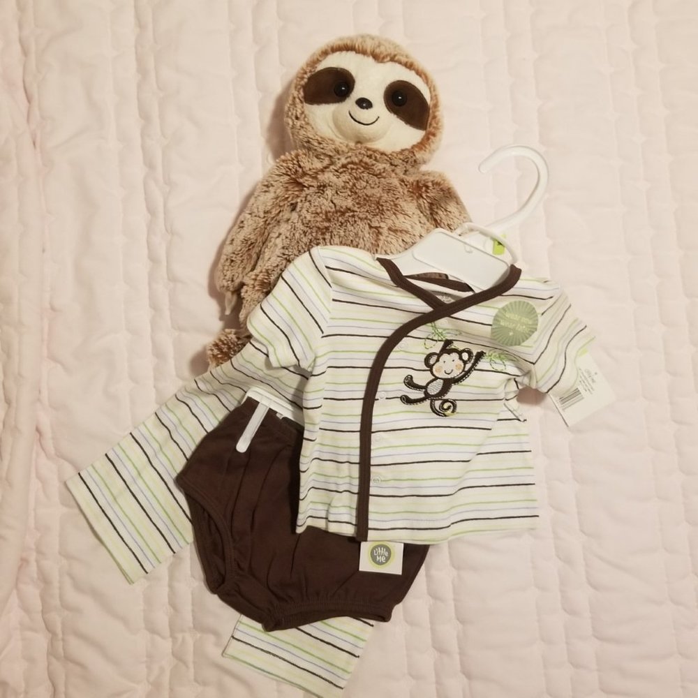 NWT 3 Piece Diaper and Pant Set by Little Me